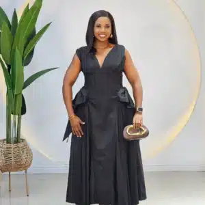 DOUBLE SIDE BOW CORSET SKATER DRESS 6629 - Image 5