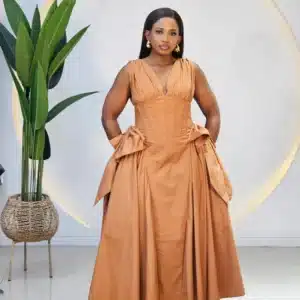 DOUBLE SIDE BOW CORSET SKATER DRESS 6629 - Image 3