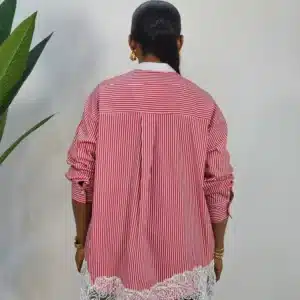 EMBROIDERY STRIPE SHIRT 2386 - Image 5