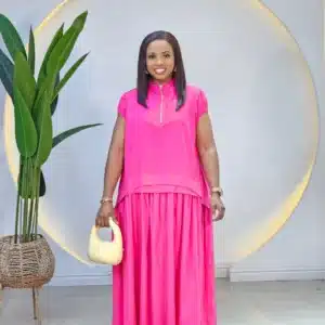 HIGH NECK ZIP HEM DRESS - Image 2