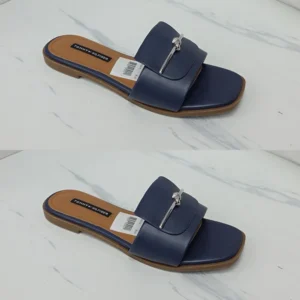 METAL KNOT TOP LEATHER SLIPPERS - Image 3