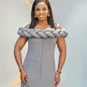 PLEATED OFF SHOULDER MAXI DRESS - Image 3