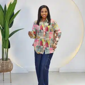 PRINT LONG SLEEVE SHIRT 8901 - Image 6