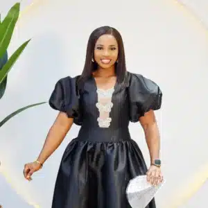 PUFF SLEEVE SKATER DRESS - Image 3