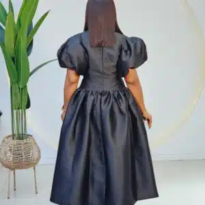 PUFF SLEEVE SKATER DRESS - Image 5