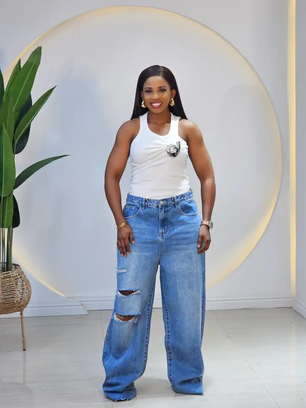 RIPPED MOM JEANS 0409