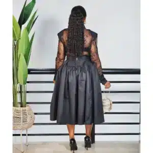 SKATER MIDI SKIRT - Image 4