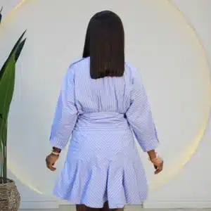 STRIPE BOW HEM DRESS SET 2512 - Image 3