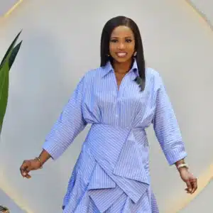 STRIPE BOW HEM DRESS SET 2512 - Image 2