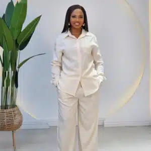 STRIPE LONG SLEEVE PANT SET - Image 2