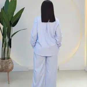 STRIPE LONG SLEEVE PANT SET - Image 5