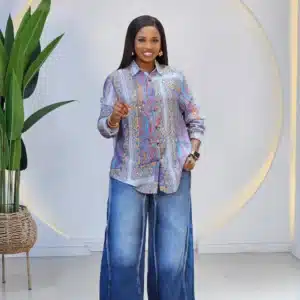 STUD PRINT LONG SLEEVE SHIRT - Image 2