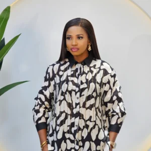 STUD PRINT LONG SLEEVE SHIRT