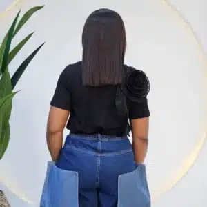 TURN UP DENIM SHORT - Image 4