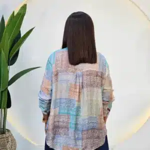 ZIGZAG PRINT LONG SLEEVE SHIRT - Image 3