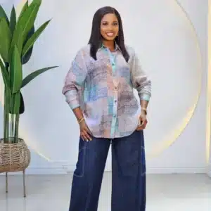 ZIGZAG PRINT LONG SLEEVE SHIRT - Image 2