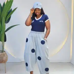 BOLD DOT CULOTTE JEANS