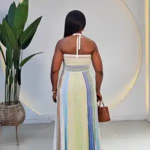 KNIT HALTER NECK DRESS - Image 2