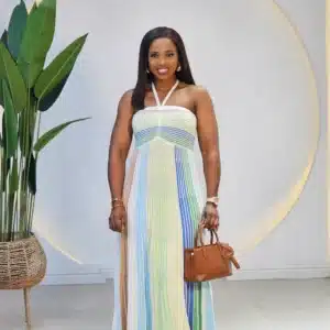 KNIT HALTER NECK DRESS