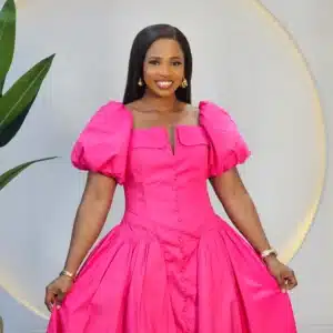 PUFF SLEEVE MIDI DRESS - Image 3