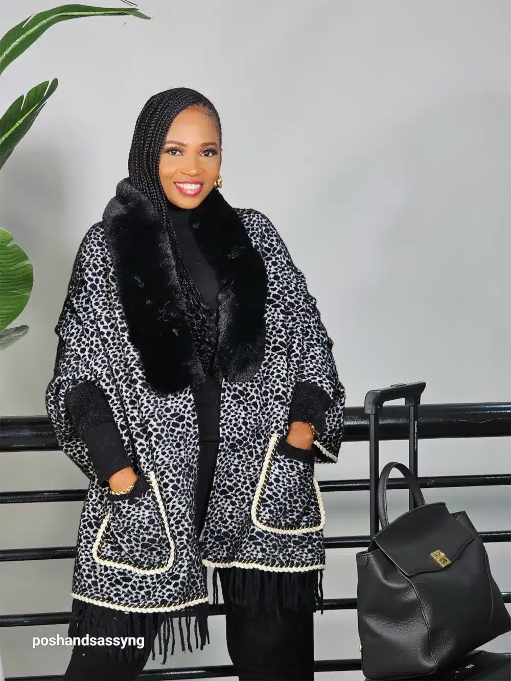 ANIMAL PRINT THROWN ON