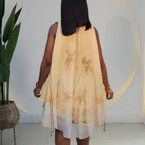 BEADED DETAIL SWING DRESS - Image 3