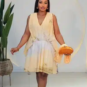 BEADED DETAIL SWING DRESS - Image 2