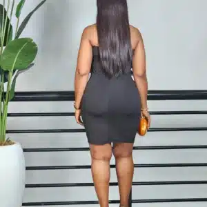 CHEST RUFFLE MINI DRESS - Image 3