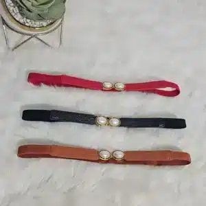 CIRCLE PEARL ELASTIC SLIM BELT - Image 2
