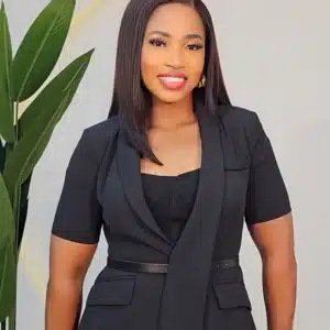 COLLAR DRAPE BLAZER & PANT SET - Image 3