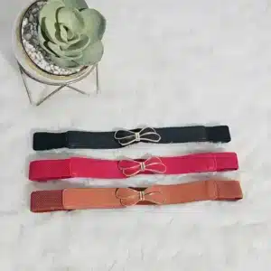 DOUBLE BOW ELASTIC SLIM BELT