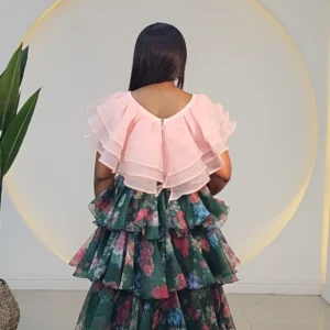 FLORAL ORGANZA LAYERS SKIRT 2710 - Image 2