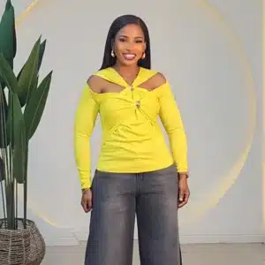 FRONT DOUBLE BROOCH LONG SLEEVE TOP 9056 - Image 7