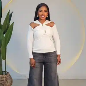 FRONT DOUBLE BROOCH LONG SLEEVE TOP 9056 - Image 6