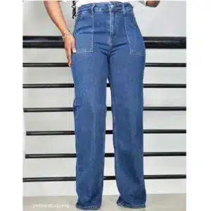 FRONT POCKET STRAIGHT CUT JEANS