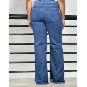FRONT POCKET STRAIGHT CUT JEANS - Image 4
