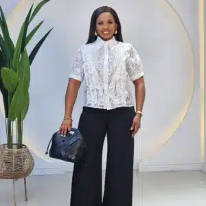 LACE EMBELLISHED CHEST TOP - Image 6