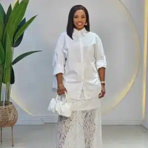 LACE MAXI SKIRT - Image 4