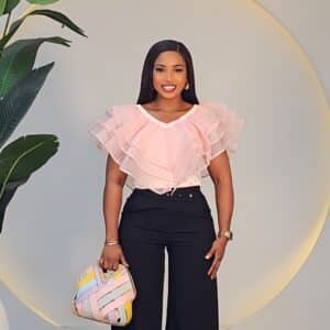 TRIPLE ORGANZA CAPE CROP TOP 2710