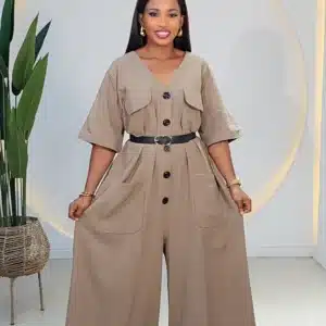 LINEN PALAZZO JUMPSUIT