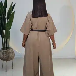 LINEN PALAZZO JUMPSUIT - Image 3