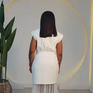 MESH HEM BELTED CARGO DRESS SET 832 - Image 6