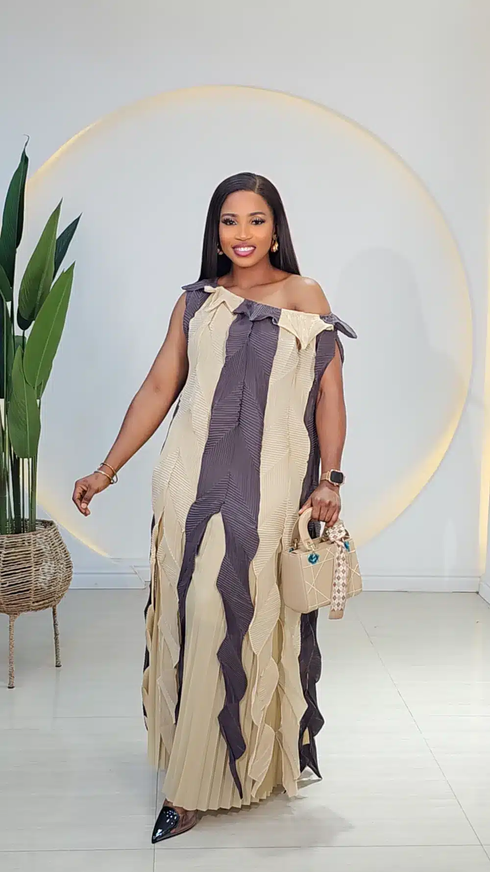 MIYAKE MULTICOLOURED PLEAT PANT SET