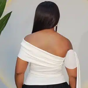 OFF SHOULDER SLEEVE DRAPE TOP - Image 6