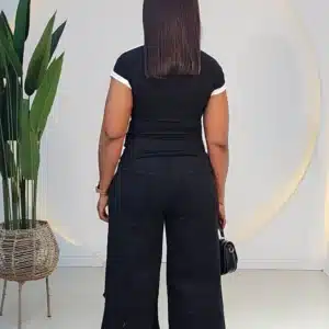 PALAZZO RIPPED MOM WIDE LEG JEANS - Image 4