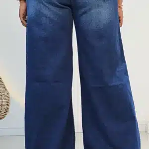 PALAZZO RIPPED MOM WIDE LEG JEANS - Image 5