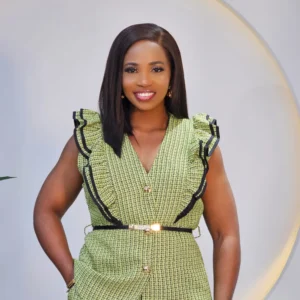 PLAID RUFFLE SLEEVE PANT SET - Image 4