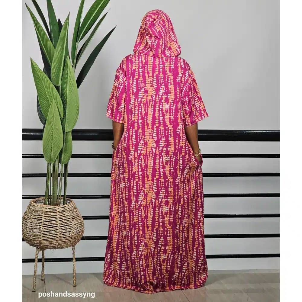 PRINT HOODY ABAYA - Image 6