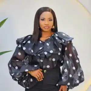 RUFFLE OFF SHOULDER POLKA DOT TOP - Image 5