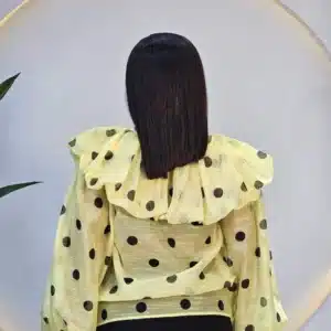 RUFFLE OFF SHOULDER POLKA DOT TOP - Image 11